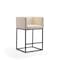 Manhattan Comfort Embassy Counter Stool in Cream and Black, PK3 3-CS011-CR - alternate 6